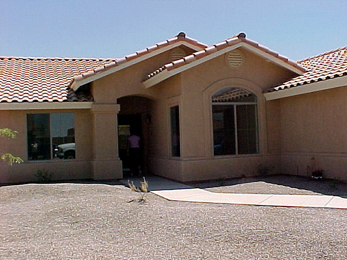 Front entry of the Yuma, Arizona residence